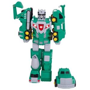 Laradola Transformer 5-in-1 Lights & Sounds Construction Truck Action Figure